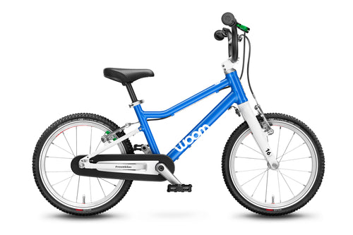 Woom 3 Kinderfahrrad 16 Zoll in Blau, gebraucht bei kidsbikeoutlet.de