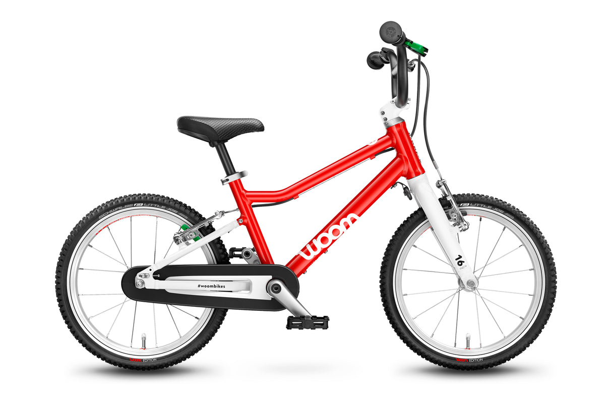 Woom 3 Kinderfahrrad 16 Zoll in Rot, gebraucht bei kidsbikeoutlet.de